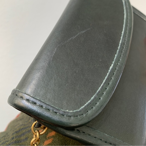 Forest Green Multifunction Purse (7219) Vintage Coach Leather Unisex Wallet - Picture 6 of 15